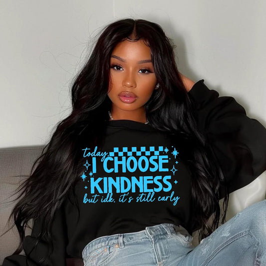 I Choose Kindness - Single Color (Bright Blue)